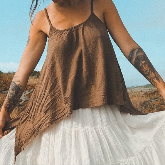 EUC, Cotton Flower Etsy Tank - Picture 2 of 5